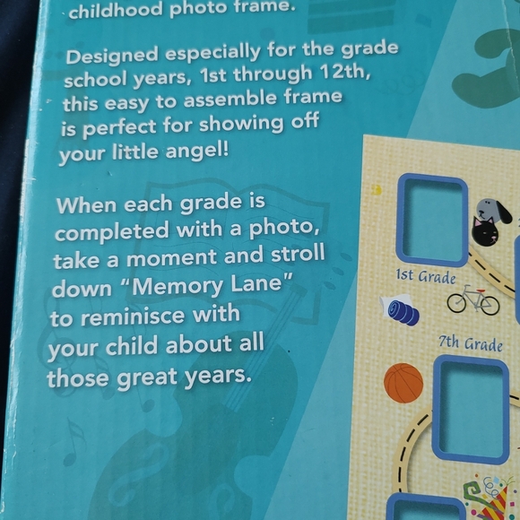 Display children's school pictures with this beautiful Memory Lane School frame - Picture 2 of 12